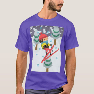 Sneaky Sasquatch Ski Jump 1 T-shirt