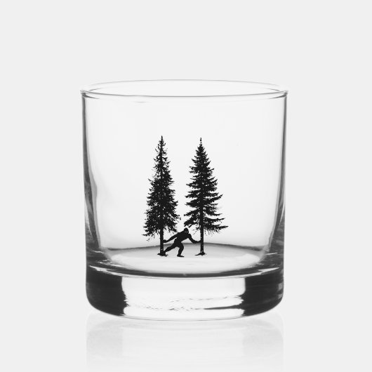 Sneaky Sasquatch Whiskey Glass Whisky Glas (Voorkant)
