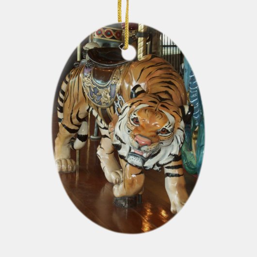 Sneaky Tiger Keramisch Ornament (Achterkant)