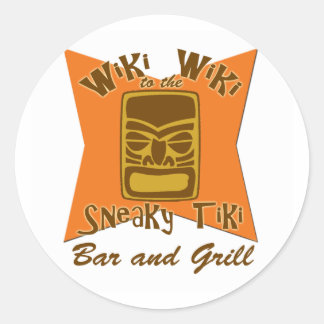 Sneaky Tiki Bar en Grill Stickers