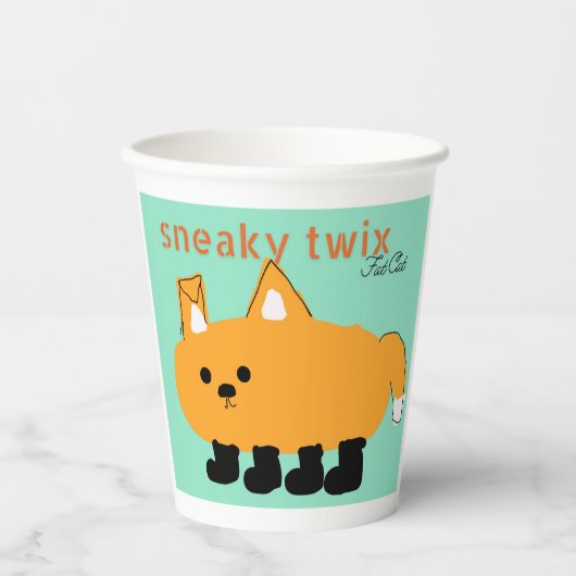 Sneaky twix papieren beker (Voorkant)