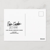 Sneaky villain cartoon character briefkaart (Achterkant)