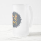 Sneboardmok - kies stijl en kleur matglas bierpul (Voorkant rechts)