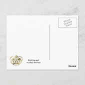 Snede- en haaksteentjes briefkaart (Achterkant)