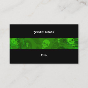 Snede horizontale zwarte rug visitekaartje