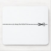 snede langs stippellijn muismat (Voorkant)