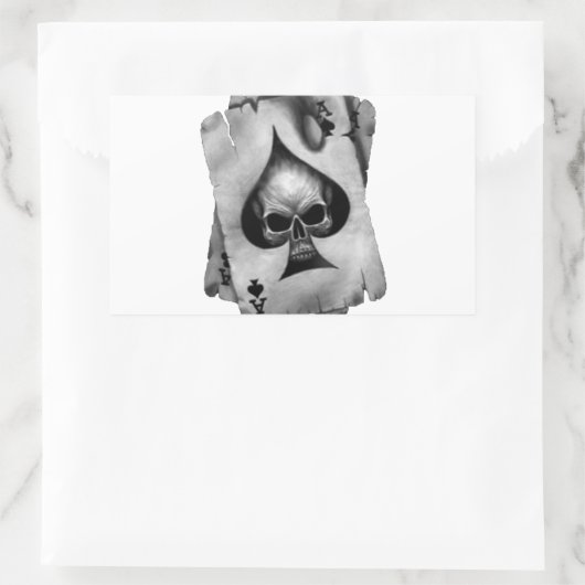 Snede Schaal Rechthoekige Sticker (Tas)