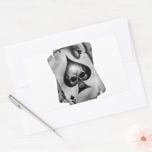 Snede Schaal Rechthoekige Sticker (Envelop)