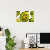 Snede van kiwi-vruchten poster (Thuiskantoor)