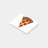 snede van peperoni pizza post-it® notes (Schuin)