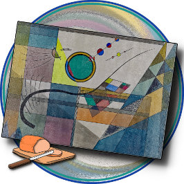SNEDEBORD - "Groen" - Een abstract van Kandinsky Snijplank