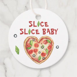 snee baby pizza - waterverf baby shower bedankjes labels