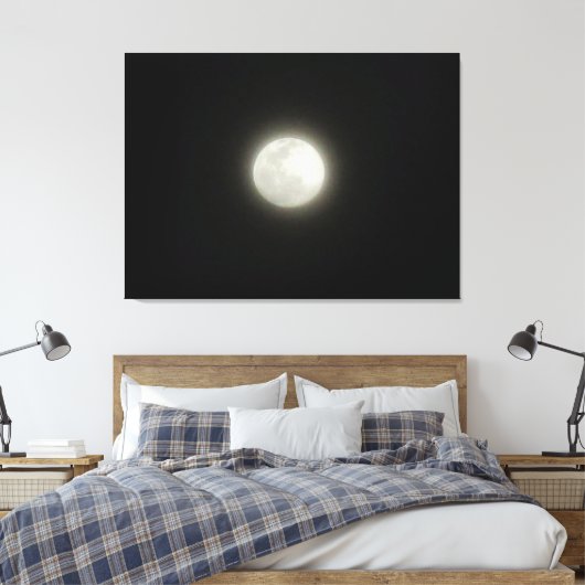 SNEE MOON CANVAS AFDRUK (Insitu (Slaapkamer))
