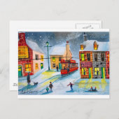 SNEE SCENE TRAM STREET SCENE Gordon Bruce Briefkaart (Voorkant / Achterkant)