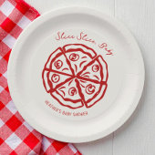 Snee Snee Baby Pizza Ciao Baby Shower Papieren Bordje