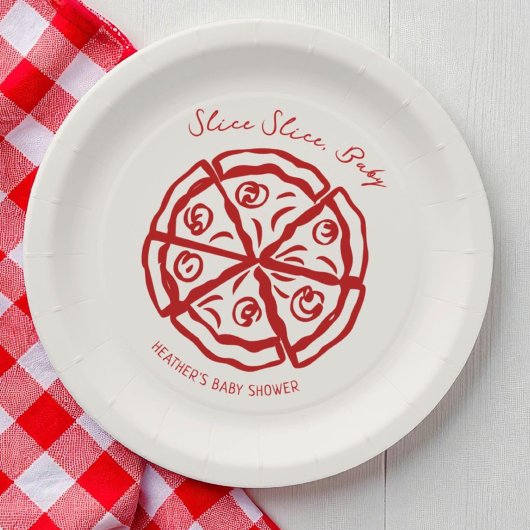 Snee Snee Baby Pizza Ciao Baby Shower Papieren Bordje