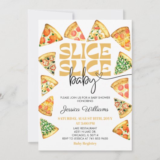 Snee Snee Baby Shower Uitnodiging (Voorkant)