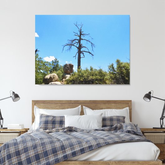 snee van de hemel canvas afdruk (Insitu (Slaapkamer))