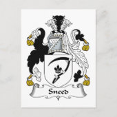 Sneed Family Crest Briefkaart (Voorkant)