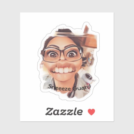 Sneeeze Guard Sticker (Vel)