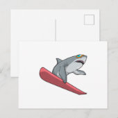 Sneejachten Snowboarder Snowboard Briefkaart (Voorkant / Achterkant)