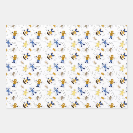 Sneengel Kinder papierbladen voor het oppakken van Inpakpapier Vel (Voorkant)