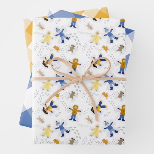 Sneengel Kinder papierbladen voor het oppakken van Inpakpapier Vel (In situ)