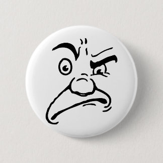 Sneering Cartoon Face Ronde Button 5,7 Cm