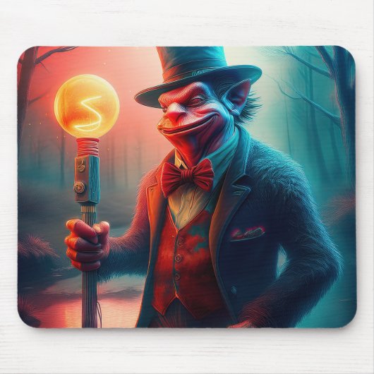 Sneering Troll Strolls Through Charred Forest Muismat (Voorkant)