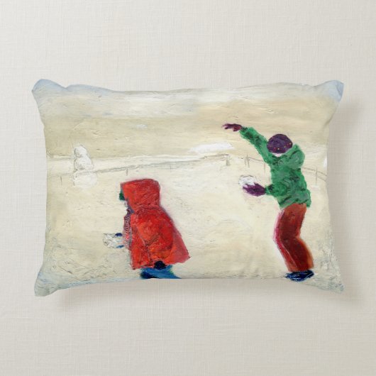 Sneeuw! 2014 accent kussen (Voorkant)