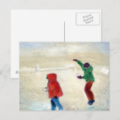 Sneeuw! 2014 briefkaart (Voorkant / Achterkant)