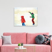 Sneeuw! 2014 canvas afdruk (Insitu (Woonkamer))