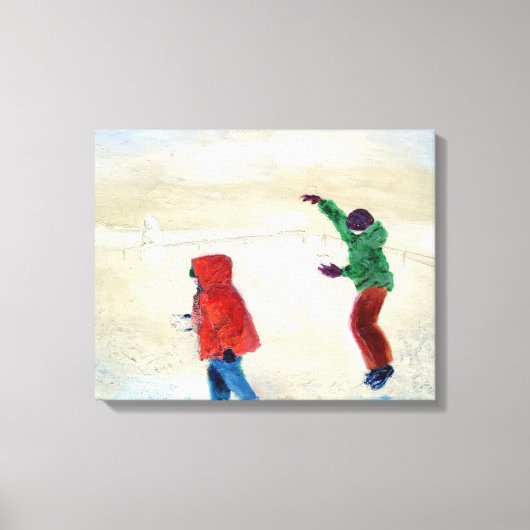 Sneeuw! 2014 canvas afdruk (Voorkant)
