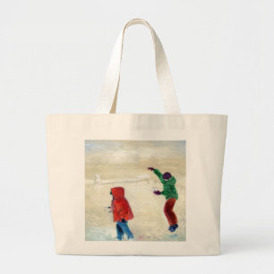 Sneeuw! 2014 grote tote bag