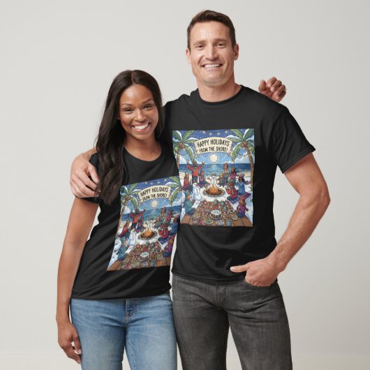 Sneeuw aan de kust t-shirt (Unisex)