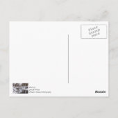 Sneeuw aan de rivierkant briefkaart (Achterkant)