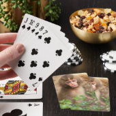 Sneeuw aap baby portret pokerkaarten (Insitu)