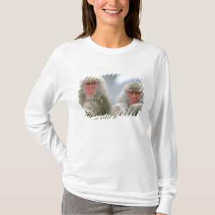 Sneeuw aap koppel, Japanse makaak, T-shirt