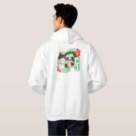 Sneeuw Aap Onsen Chibi Mahjong Oord Hoodie