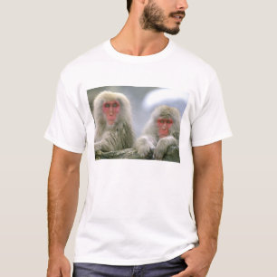 Sneeuw aapjes koppel, Japanse makaken, T-shirt