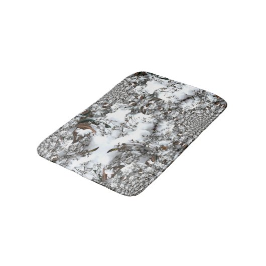 Sneeuw Abstract Badmat (Gekanteld)
