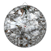 Sneeuw Abstract Dartbord (Voorkant)