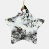 Sneeuw Abstract Keramisch Ornament (Voorkant)