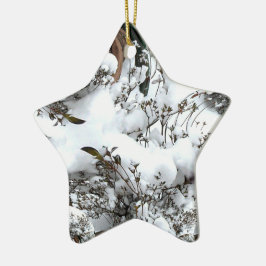 Sneeuw Abstract Keramisch Ornament