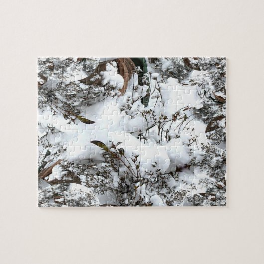 Sneeuw Abstract Legpuzzel (Horizontaal)