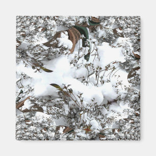 Sneeuw Abstract Magneet