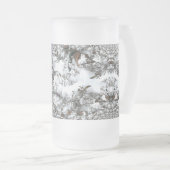 Sneeuw Abstract Matglas Bierpul (Voorkant rechts)