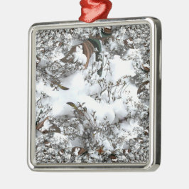 Sneeuw Abstract Metalen Ornament