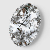 Sneeuw Abstracte Grote Klok (Hoek)