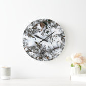 Sneeuw Abstracte Grote Klok (Huis)